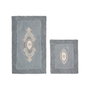 Mijölnir Juego de alfombras de baño de 2 piezas, gris